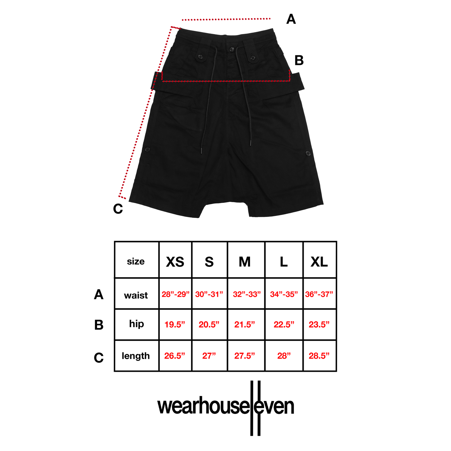 black RERRY shorts